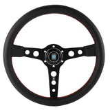 ND Lightweight Aftermarket Steering Wheel Black Leather - Top JDM Store