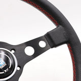 ND Lightweight Aftermarket Steering Wheel Black Leather - Top JDM Store