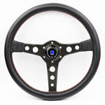 ND Lightweight Aftermarket Steering Wheel Black Leather - Carbon Fiber - Wheels