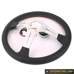 ND Lightweight Aluminum Sport Steering Wheel Real Leather - Steering Wheels 3