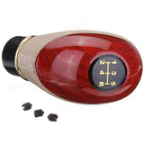 Luxury Wood Grain and Leather Manual Gear Shift Knob Universal Fit with Adapters - Shift Knobs 4