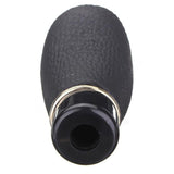 Luxury Wood Grain and Leather Manual Gear Shift Knob Universal Fit with Adapters - Shift Knobs 5
