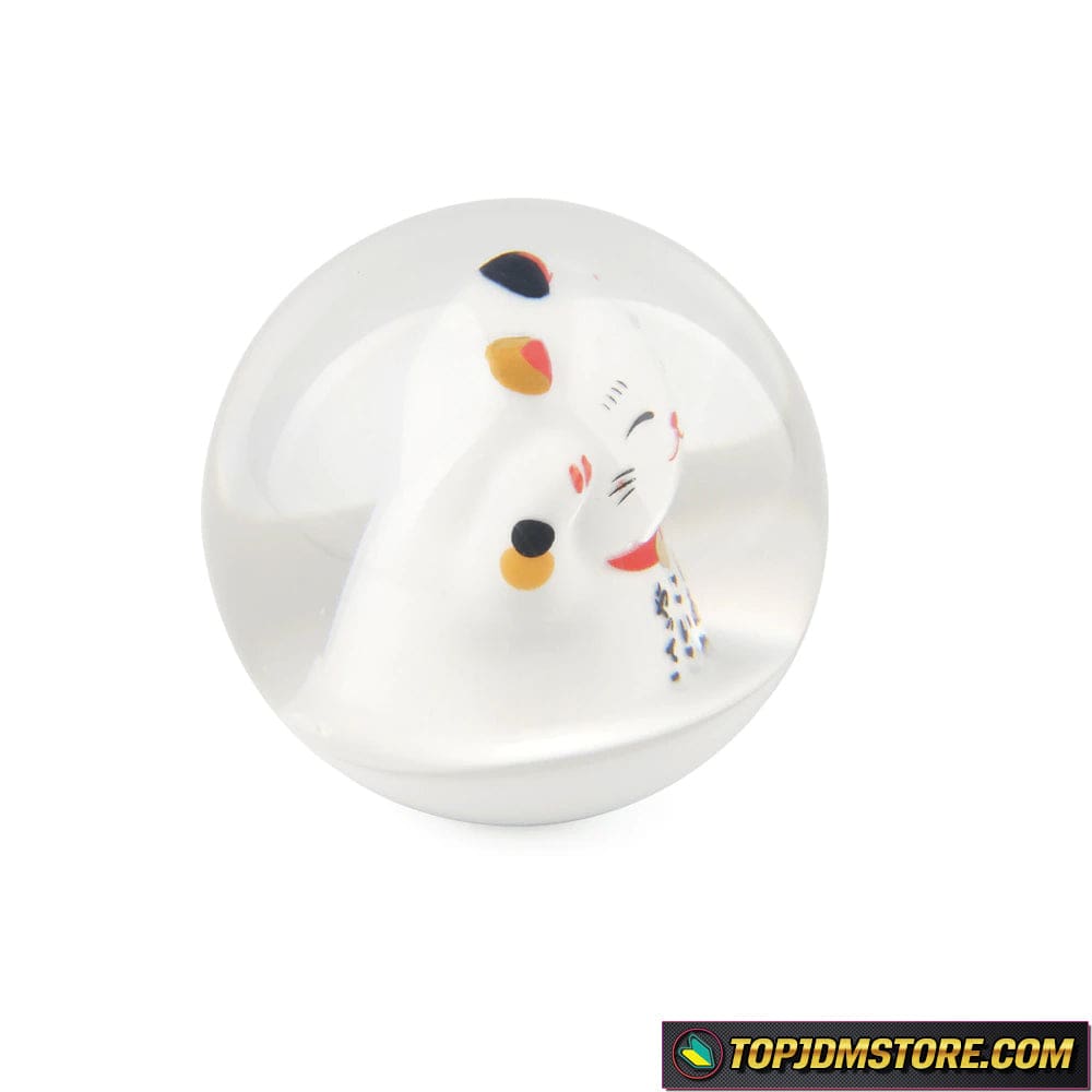 Maneki-Neko Lucky Cat Shift Knob 70mm | JDM Universal Shifter – Top JDM ...