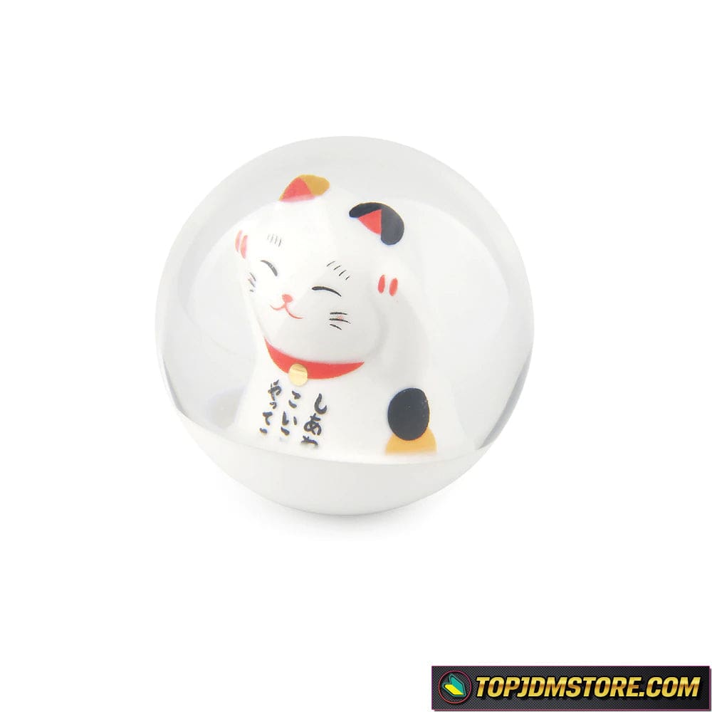 Maneki-Neko Lucky Cat Shift Knob 70mm | JDM Universal Shifter – Top JDM ...