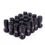 MaxGuard R40 Style Racing Composite Lug Nuts - Black / M12x1.25 - Wheel Lug Nuts 14