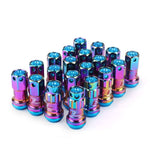 MaxGuard R40 Style Racing Composite Lug Nuts - Neo Chrome / M12x1.25 - Wheel Lug Nuts 7