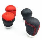 MOMO Leather Stitched Shift Knob Short 5MT - Shift Knobs 5