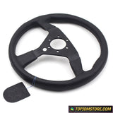 momo monte carlo,momo monte carlo 350mm,flat steering wheel,14 inch steering wheel,leather steering wheel,aftermarket steering wheel,flat bottom steering wheel,monte carlo steering wheel,momo monte carlo steering wheel,sports leather steering wheel