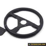 momo monte carlo,momo monte carlo 350mm,flat steering wheel,14 inch steering wheel,leather steering wheel,aftermarket steering wheel,flat bottom steering wheel,monte carlo steering wheel,momo monte carlo steering wheel,sports leather steering wheel