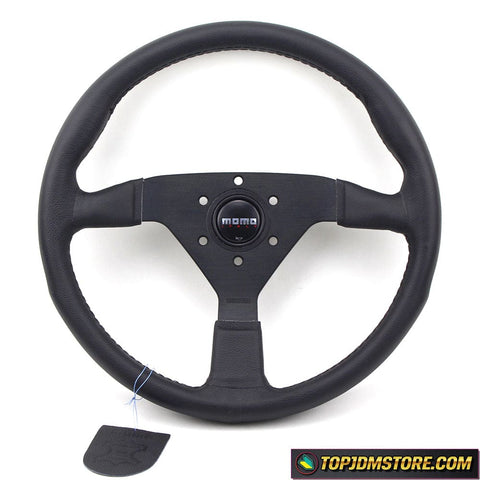 momo monte carlo,momo monte carlo 350mm,flat steering wheel,14 inch steering wheel,leather steering wheel,aftermarket steering wheel,flat bottom steering wheel,monte carlo steering wheel,momo monte carlo steering wheel,sports leather steering wheel