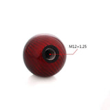 Mugen Red Carbon Fiber Round Shift Knob - Shift Knobs 12