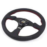 Mugen Steering Wheel Leather Perforated Flat 14 - Steering Wheels 3