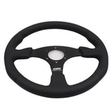 Mugen Steering Wheel Leather Perforated Flat 14 - Steering Wheels 14