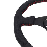 Mugen Steering Wheel Leather Perforated Flat 14 - Steering Wheels 4