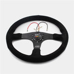 Mugen Suede Racing Steering Wheel JDM 14inch - Top JDM Store