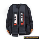 nismo backpack,nismo bride backpack,jdm backpack,racing harness backpack,racing backpack,bride racing backpack,bride bookbag,jdm racing backpack,jdm bride backpack,racing seat belt backpack,racing bookbag,