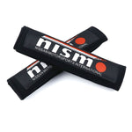 NISMO Fabric Seat Belt Pads - Black - Seat Belt Pads 1