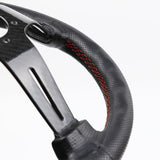 ND Perforated Leather Carbon Fiber Frame Steering Wheel - Top JDM Store