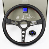 ND Perforated Leather Carbon Fiber Frame Steering Wheel - Top JDM Store