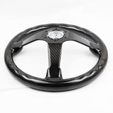 ND Perforated Leather Carbon Fiber Frame Steering Wheel - Top JDM Store