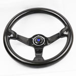 ND Perforated Leather Carbon Fiber Frame Steering Wheel - Top JDM Store