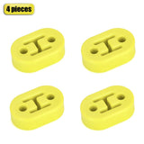 Polyurethane Exhaust Muffler Hangers 4 Piece Set Universal - Yellow - Exhaust 11