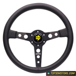 Prototipo Steering Wheel Leather 14inch - Black - Wheels