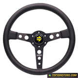 Prototipo Steering Wheel Leather 14inch - Black - Wheels