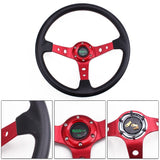 Racing Deep Dish Steering Wheel Universal 14inches 350mm - Steering Wheels 8