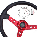 Racing Deep Dish Steering Wheel Universal 14inches 350mm - Steering Wheels 4