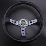 Racing Deep Dish Steering Wheel Universal 14inches 350mm - Steering Wheels 14