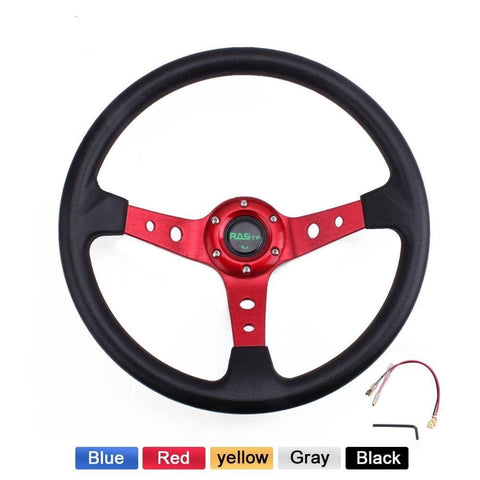 Racing Deep Dish Steering Wheel Universal 14inches 350mm - Steering Wheels 1