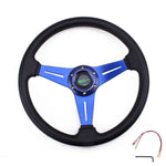 Racing Steering Wheel Universal 13inches 340mm - Blue - Steering Wheels 14