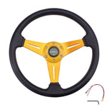 Racing Steering Wheel Universal 13inches 340mm - Gold - Steering Wheels 2