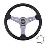 Racing Steering Wheel Universal 13inches 340mm - Silver - Steering Wheels 13