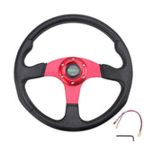 Racing Steering Wheel Universal 14inches 350mm - Red - Steering Wheels 18