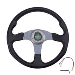Racing Steering Wheel Universal 14inches 350mm - Silver - Steering Wheels 11