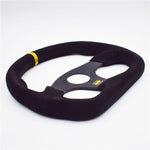 OMP Racing Suede Flat Steering Wheel 13inch - Top JDM Store