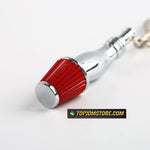 J’s Racing Tsuchinoko High Flow Air Intake Filter Keychain - Red - Intake 5