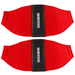 RECARO BRIDE Racing Bucket Seat Protective Pads - Carbon Fiber / Red - car accessories