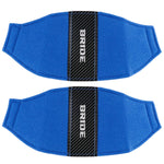 RECARO BRIDE Racing Bucket Seat Protective Pads - Carbon Fiber / Blue - car accessories