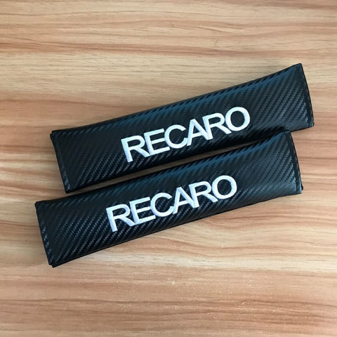 RECARO Carbon Fiber Texture Seat Belt Pads - Seat Belt Pads 1