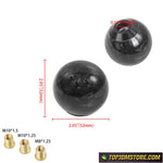 Round Sphere Carbon Fiber Resin Shift Knob - Knobs