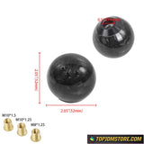 Round Sphere Carbon Fiber Resin Shift Knob - Knobs