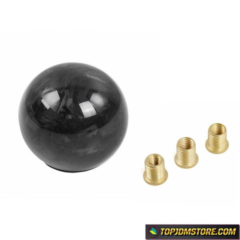 Round Sphere Carbon Fiber Resin Shift Knob - Knobs