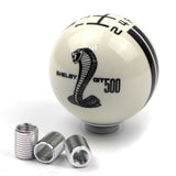 Shelby Cobra GT500 Round Gear Shift Knob MT 5 Speed - White and Black - Shift Knobs 8