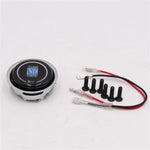 Silver Lightweight ND 14inch Real Leather Steering Wheel - Top JDM Store