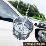 Silver Star 5 Spoke Rims Aftermarket Air Freshener - Air Fresheners 1