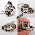Sleeve Bearing Turbo Keychain - Chrome - Keychains 11