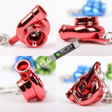 Sleeve Bearing Turbo Keychain - Metallic Red - Keychains 7